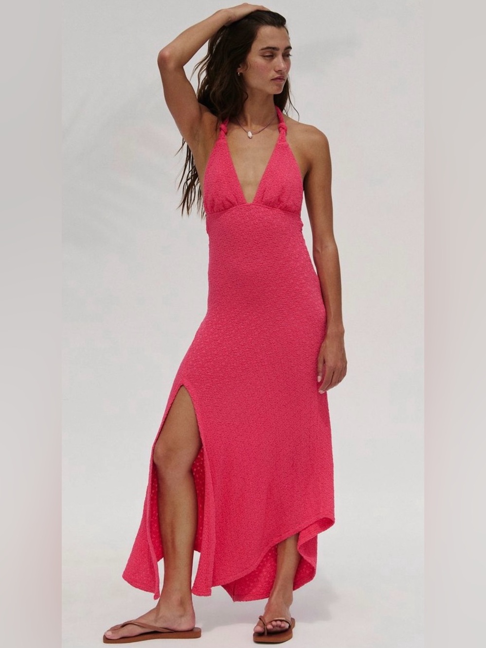 Free People free-est Collection ~ Amelie Midi Dress ~ Miami Beet ~ XS ~ *N W T*